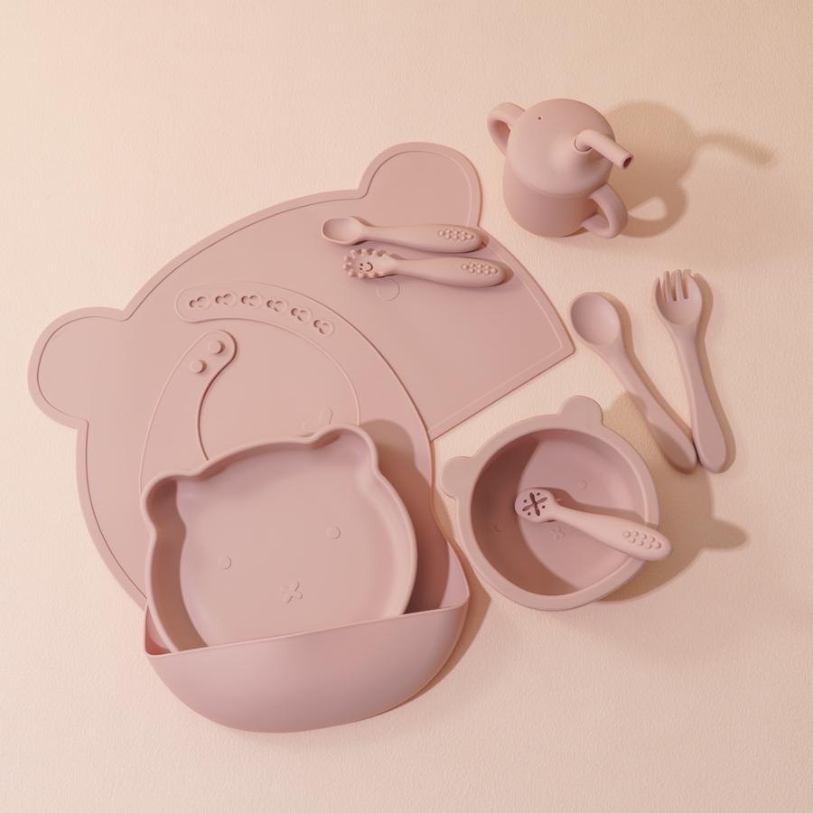 Baby Food Table - Juego de alimentación de silicona para