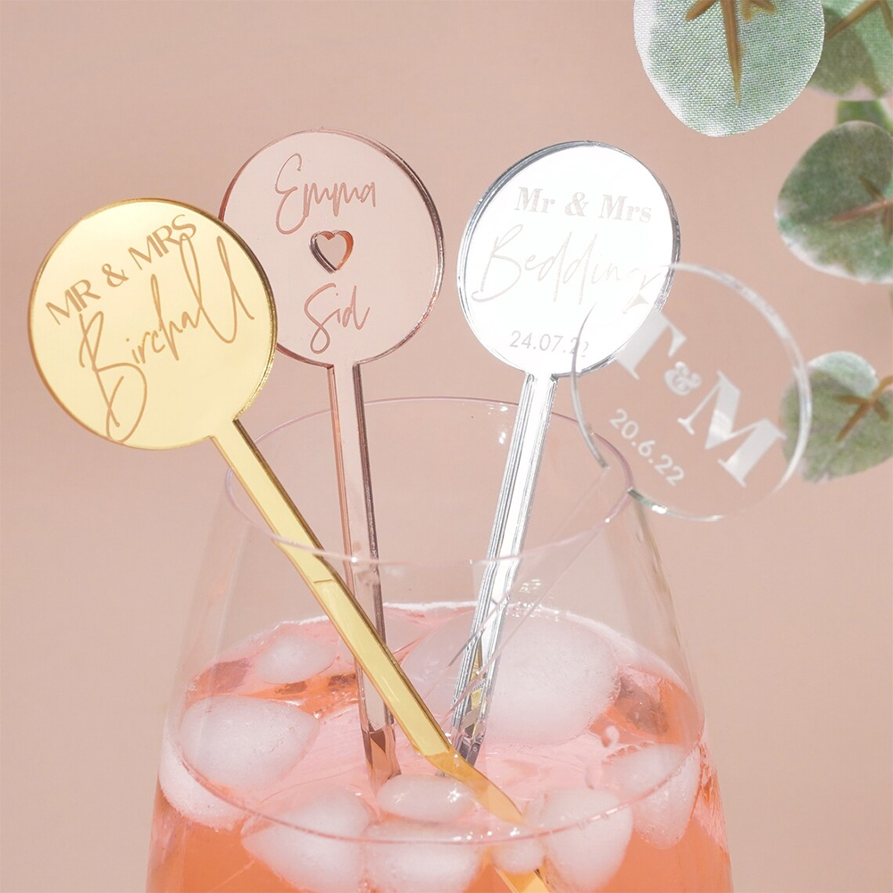 Baby Food Table - Palitos de agitación personalizados para boda,