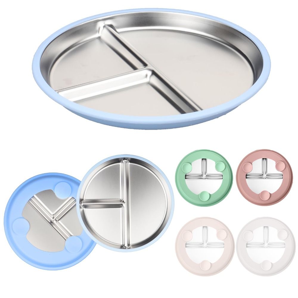 Plate Suction Toddler - Nuevo Plato de Acero Inoxidable con