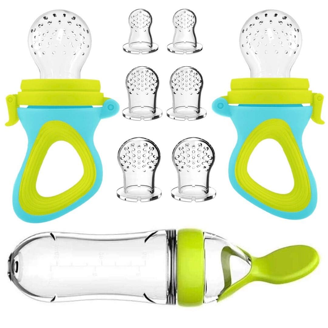 Baby Food Guide - Botella de alimentación exprimidora de silicona