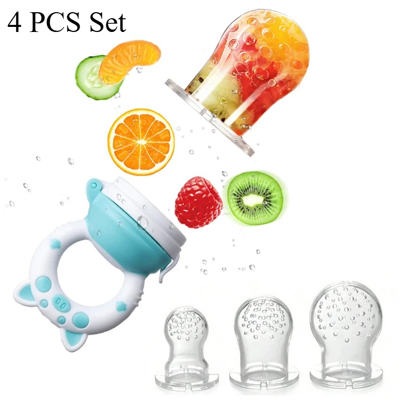 Baby Food Vegetables - Juego de 4 Alimentadores de Silicona