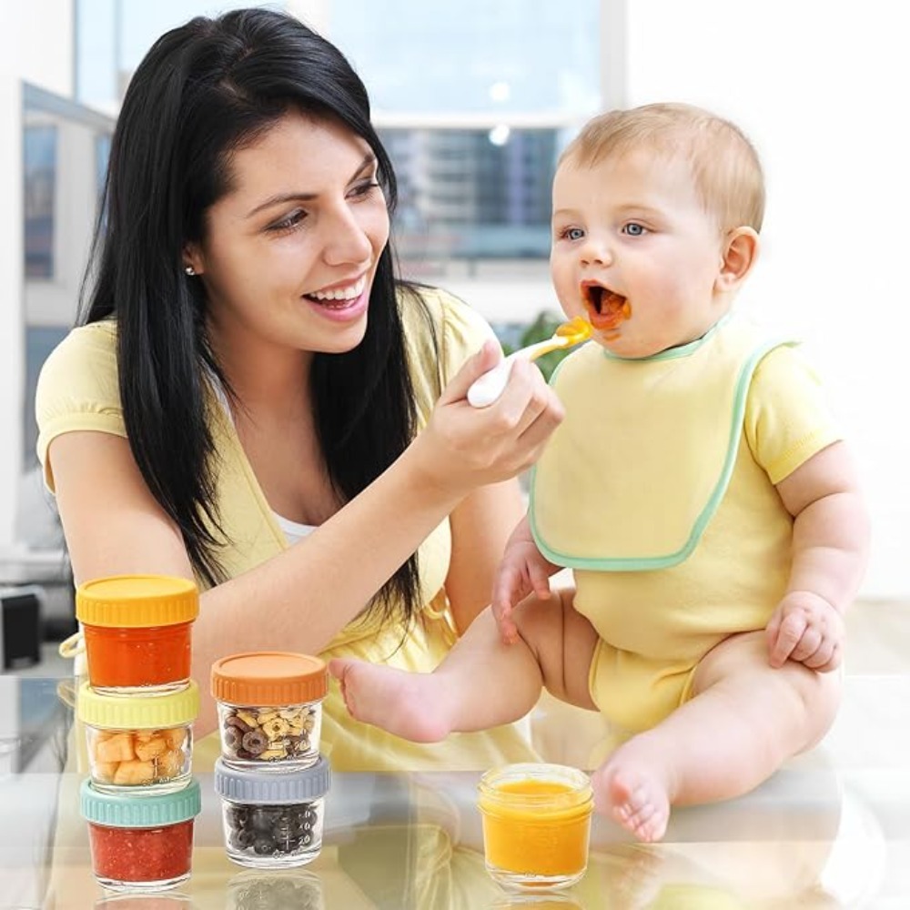 Baby Food In Jars - Juego de 6 Frascos de Vidrio