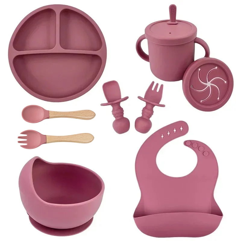 Plate Suction Toddler - Juego de platos de silicona de