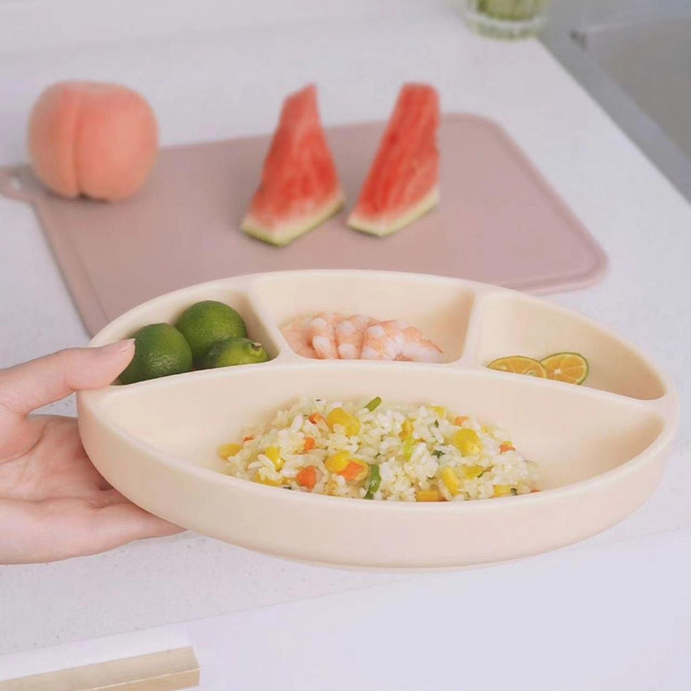 Plate Suction Toddler - Plato dividido de silicona antideslizante, platos
