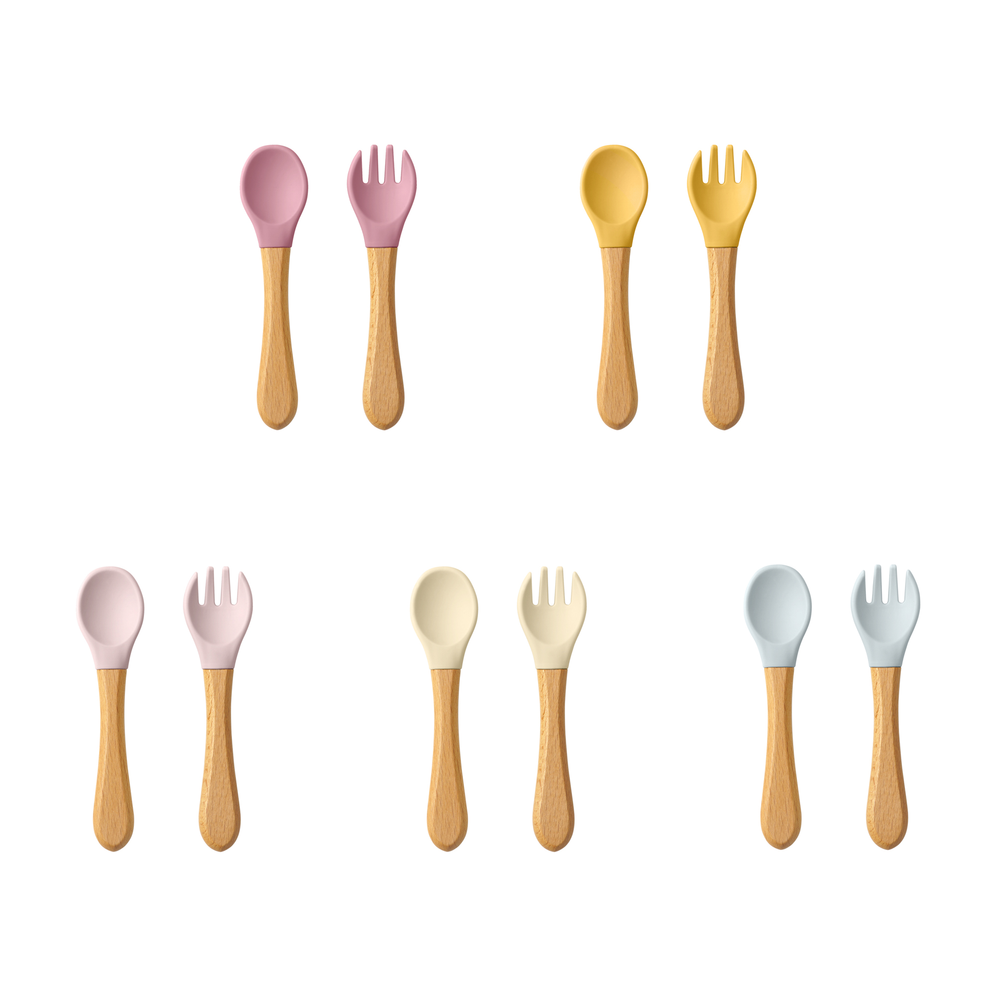 Baby Food Guide - Juego de utensilios de cucharas de