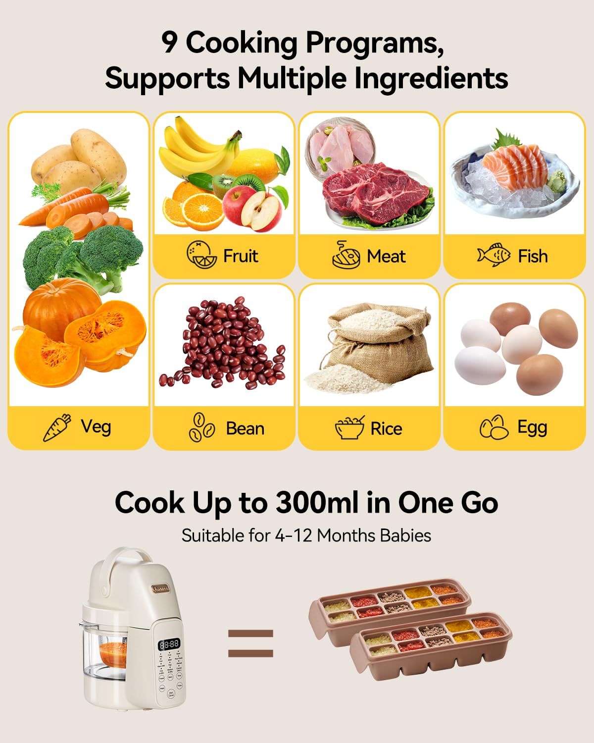 Robot de Cocina 9 en 1 para Be - Baby Food Maker And Steamer reseña y precio
