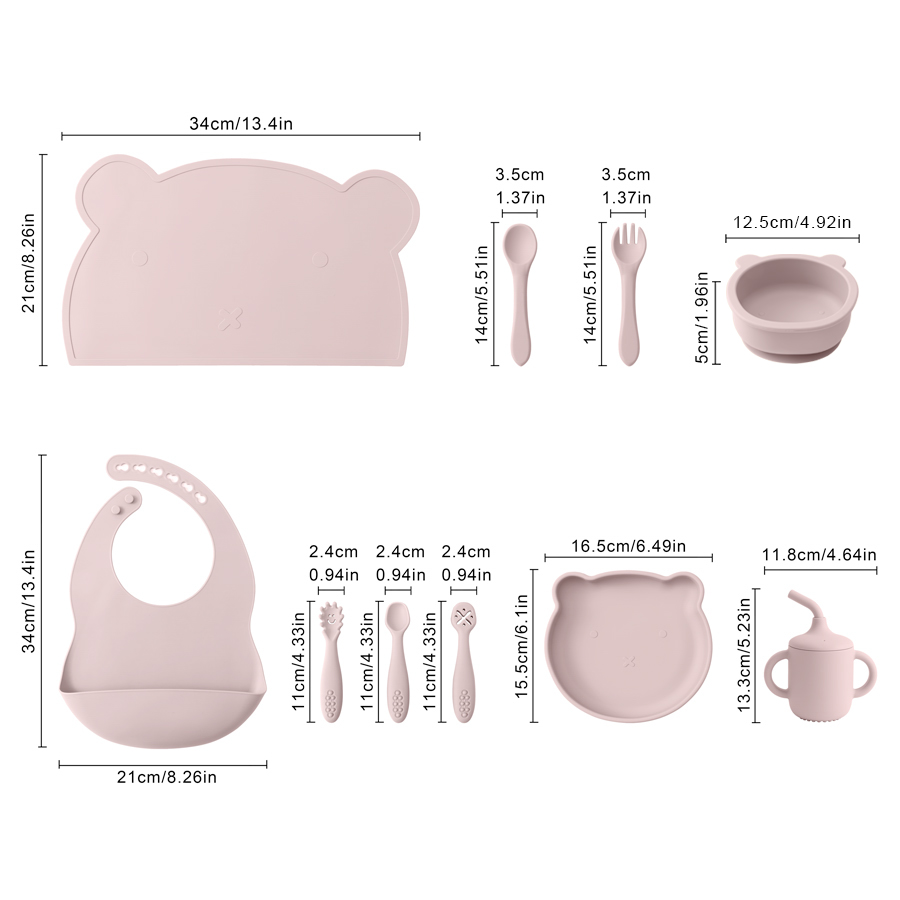 Juego de alimentación de silic - Baby Food Table reseña y precio
