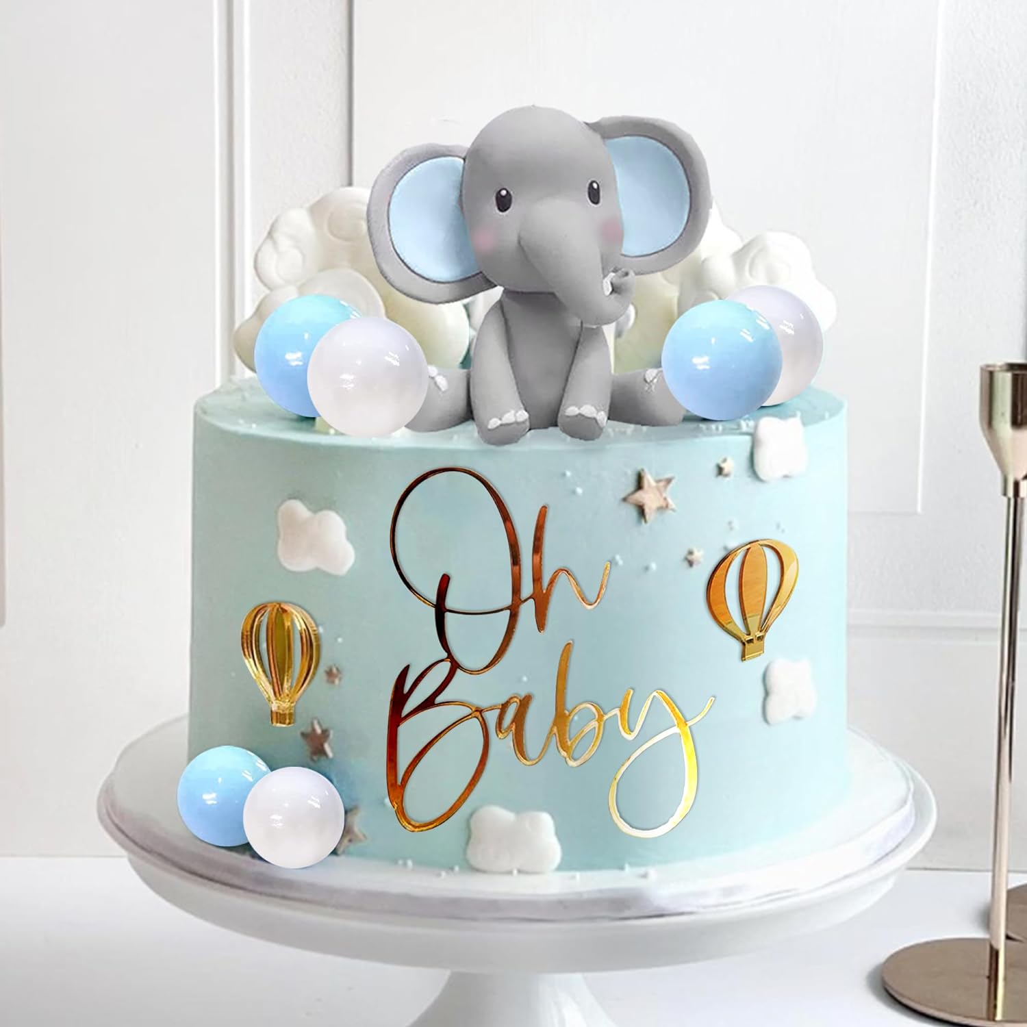 Decoración de pastel de elefan - Baby Food Ideas reseña y precio