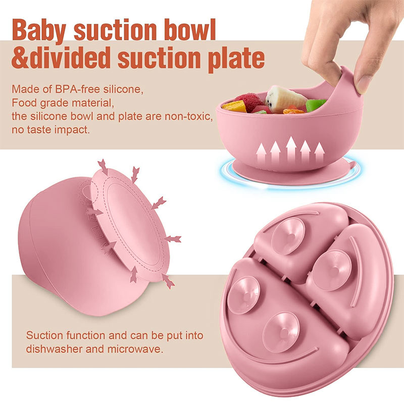 Juego de vajilla de silicona p - Baby Food Guide reseña y precio