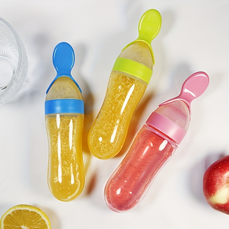 Biberón de silicona para alime - Baby Food Guide reseña y precio