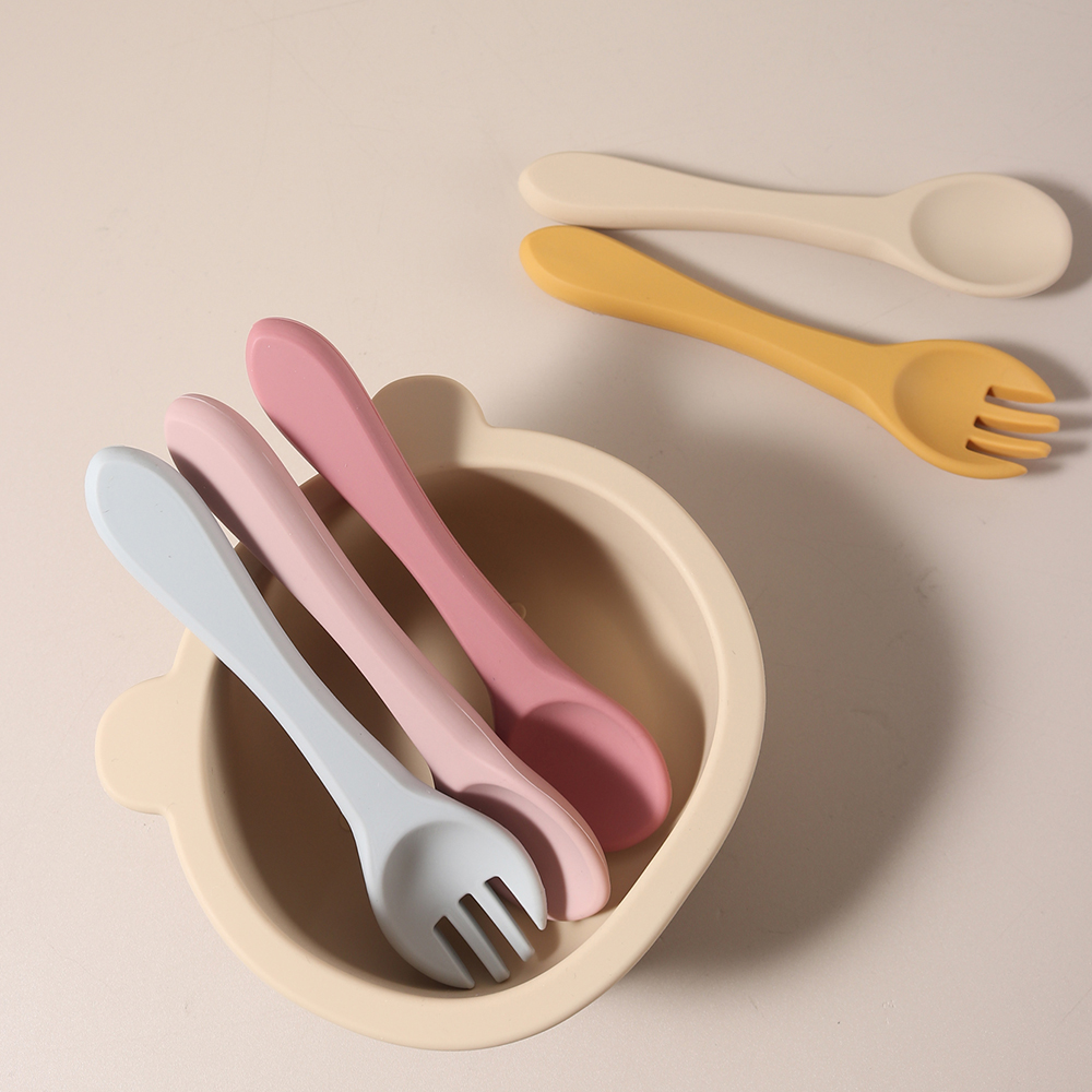 Cuchara y Tenedor de Silicona  - Baby Food Guide reseña y precio