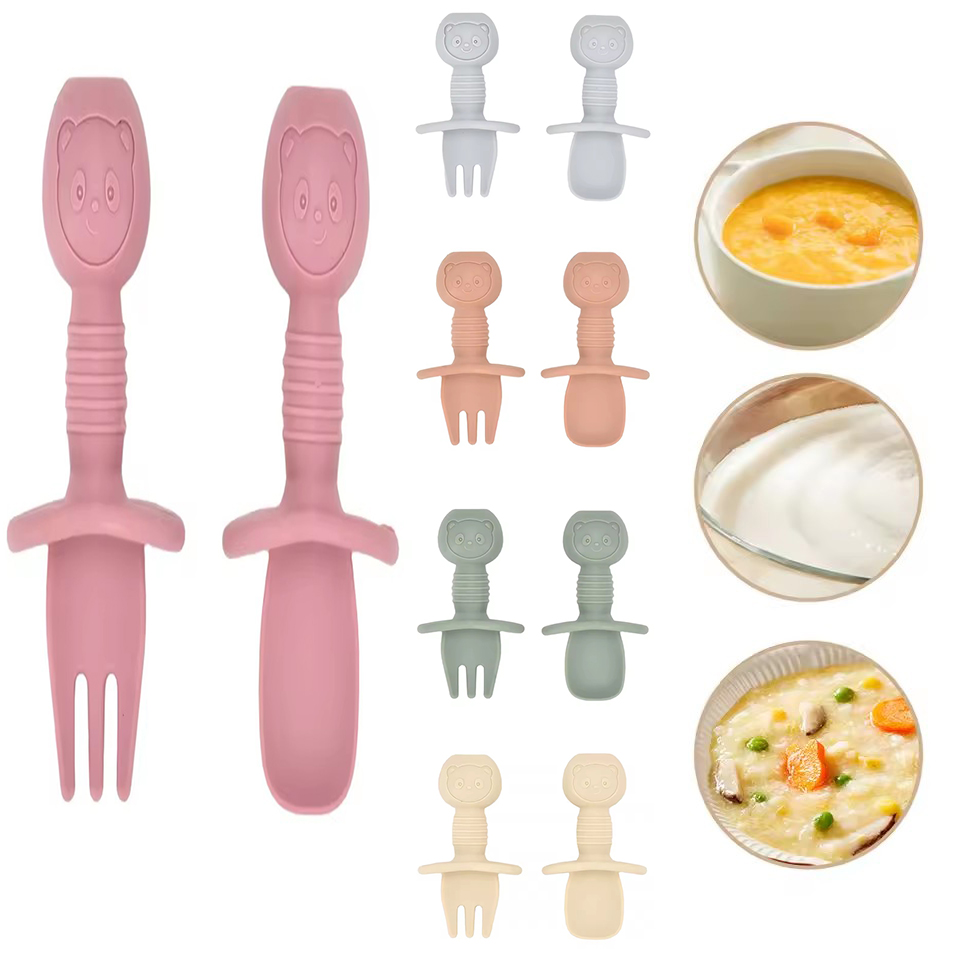 Cuchara de silicona con mango  - Baby Food Guide reseña y precio