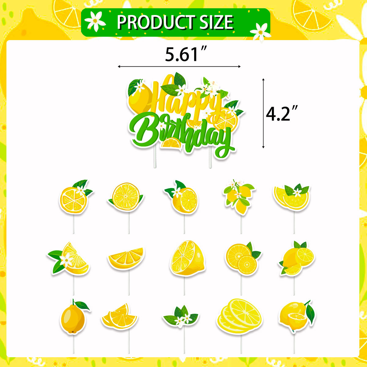 Adornos para cupcakes de limón - Baby Food Ideas reseña y precio