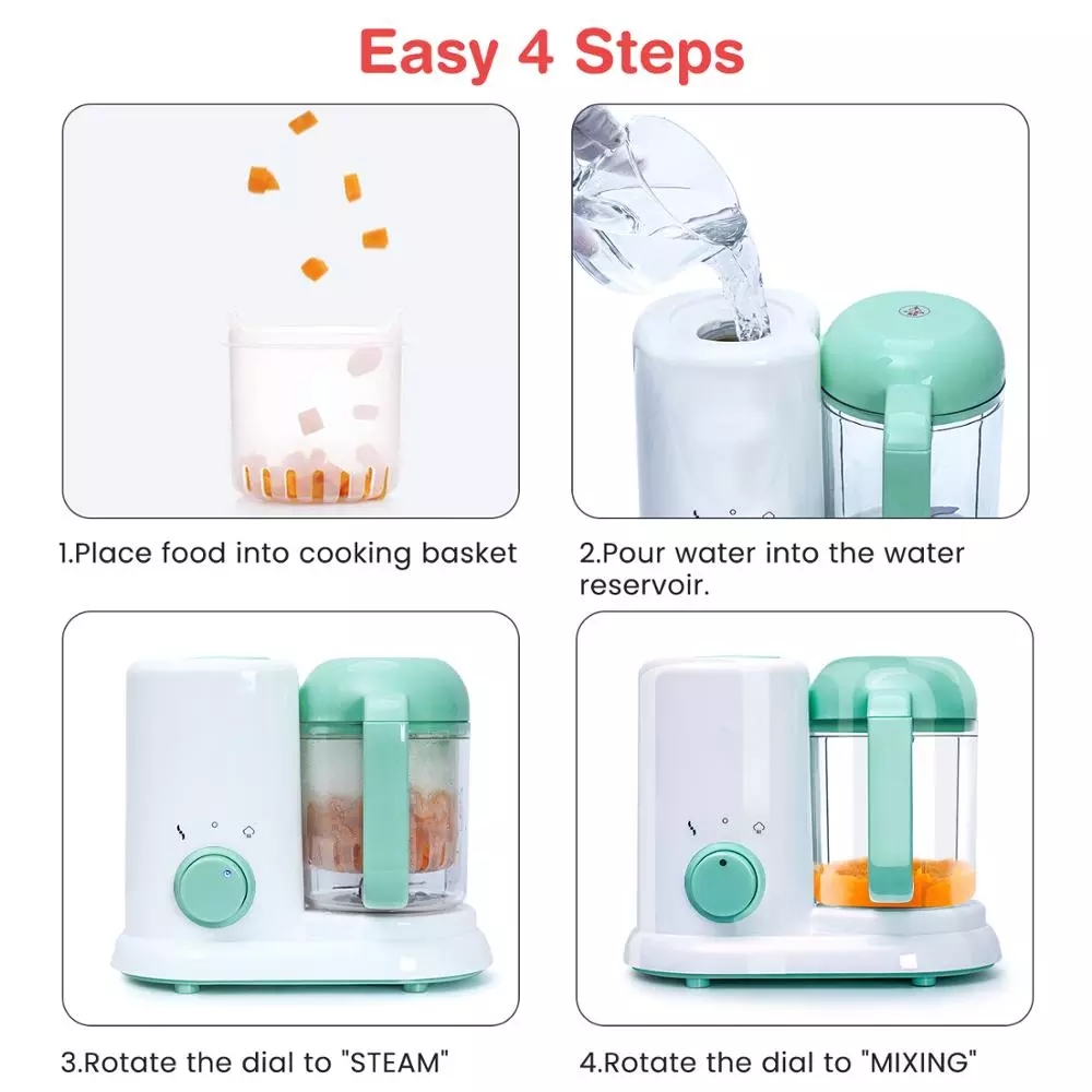 Batidora de cocina para bebés, - Baby Food Maker And Steamer reseña y precio
