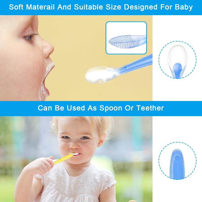 Cucharas de silicona para bebé - Baby Food Guide reseña y precio