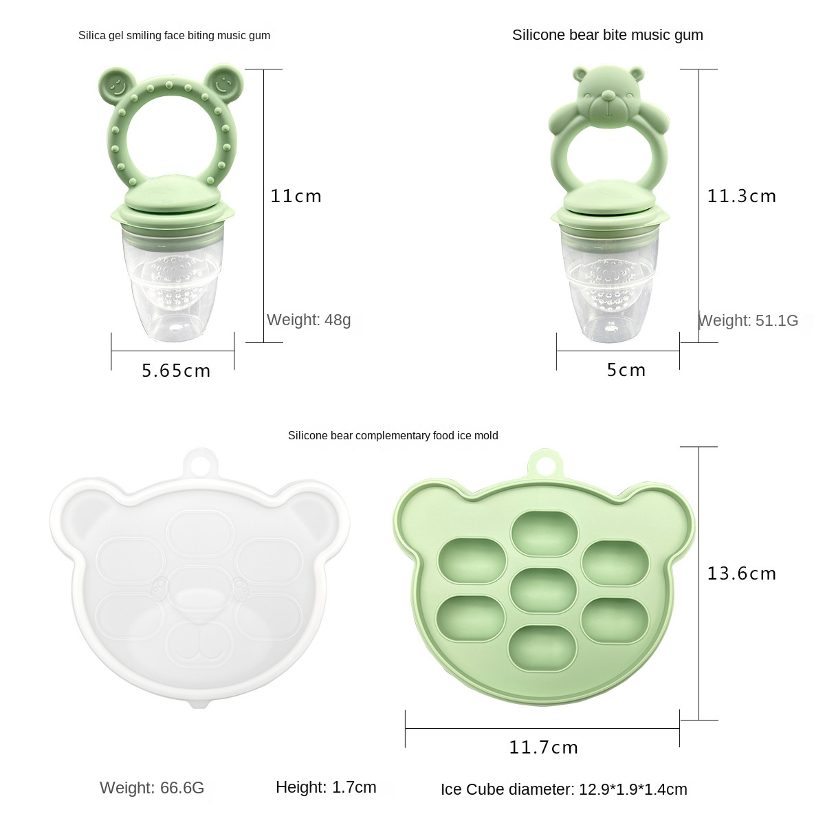 Mordedor de silicona de grado  - Baby Food Guide reseña y precio